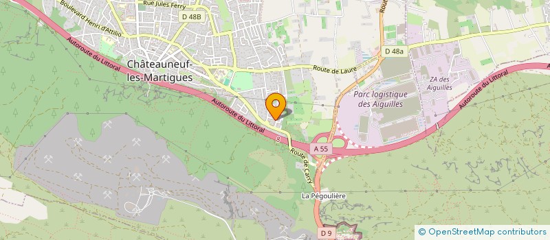 localisation de l'entreprise MADAME MANUELA FERNANDEZ  CHATEAUNEUF-LES-MARTIGUES