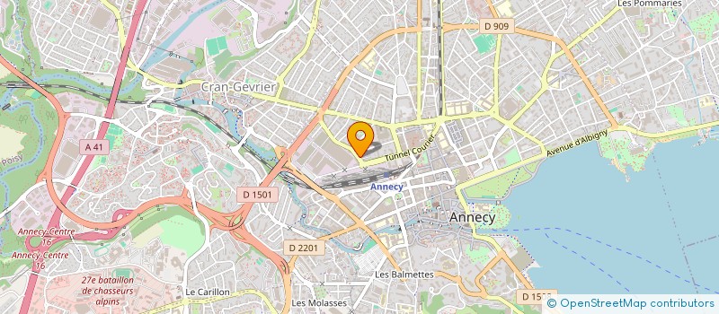 localisation de l'entreprise MADAME MANUELA GOUTEL à ANNECY