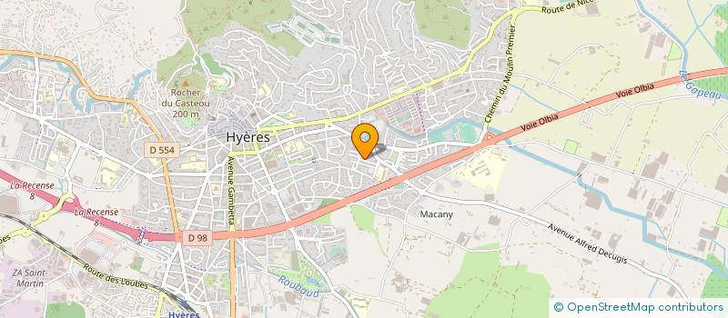 localisation de l'entreprise MADAME MANUELA KECKEIS  HYERES