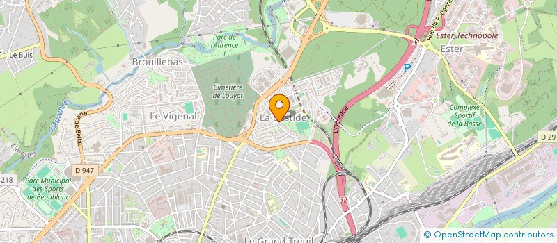 localisation de l'entreprise MADAME MANUELA LATHIERE  LIMOGES