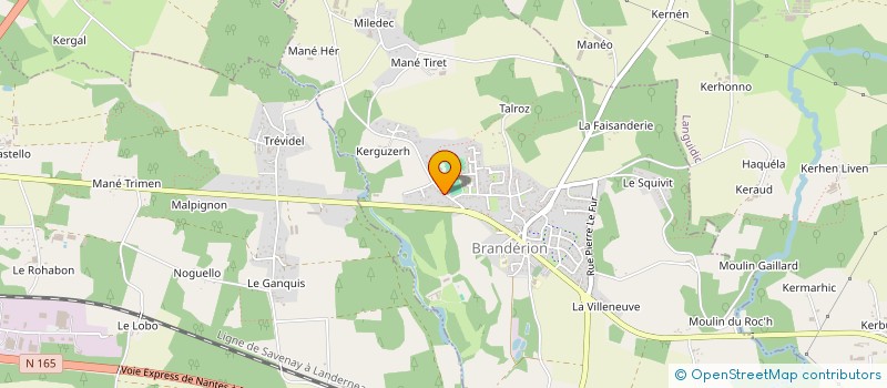 localisation de l'entreprise MADAME MANUELA LE SAGER  BRANDERION