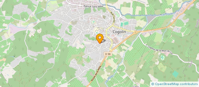 localisation de l'entreprise MADAME MANUELA LEONARDI à COGOLIN