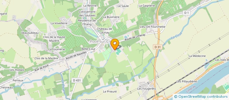 localisation de l'entreprise MADAME MANUELA LERAIX  POCE-SUR-CISSE