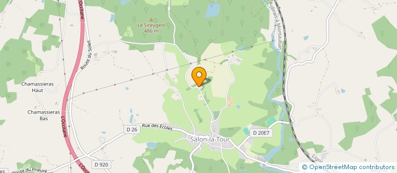 localisation de l'entreprise MADAME MANUELA LUCIE MARIE GUEDON  SALON-LA-TOUR