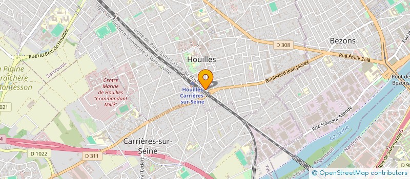 localisation de l'entreprise MADAME MANUELA MORBIDELLI  HOUILLES