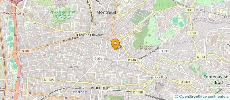 localisation de l'entreprise MADAME MANUELA MORVAN à MONTREUIL