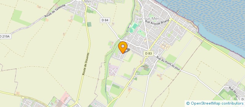 localisation de l'entreprise MADAME MANUELA OLIVIER  LUC-SUR-MER