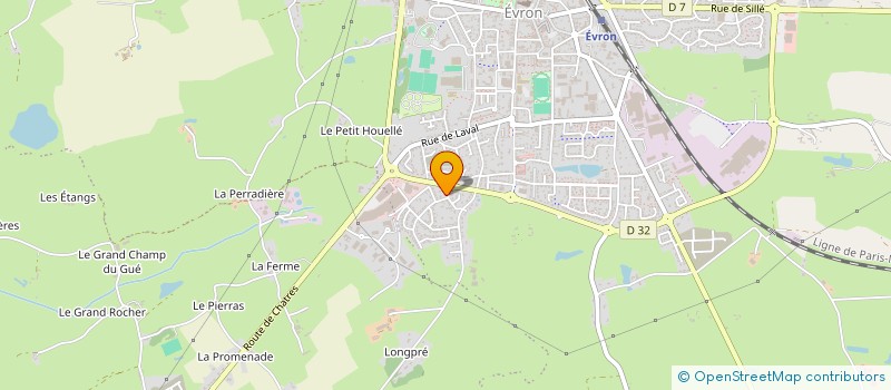 localisation de l'entreprise MADAME MANUELA PEINTRE  EVRON