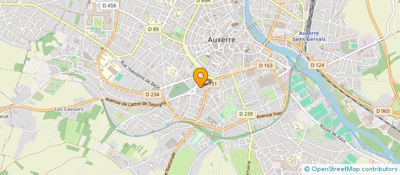 localisation de l'entreprise MADAME MANUELA PINTO BOTANA à AUXERRE