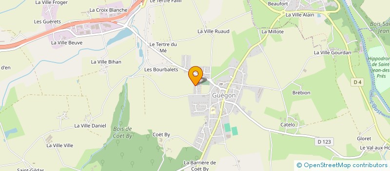 localisation de l'entreprise MADAME MANUELA RAYMONDE GUILLEMOT  GUEGON