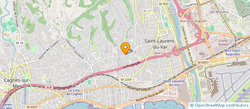 localisation de l'entreprise MADAME MANUELA ROSSOLINI à SAINT-LAURENT-DU-VAR
