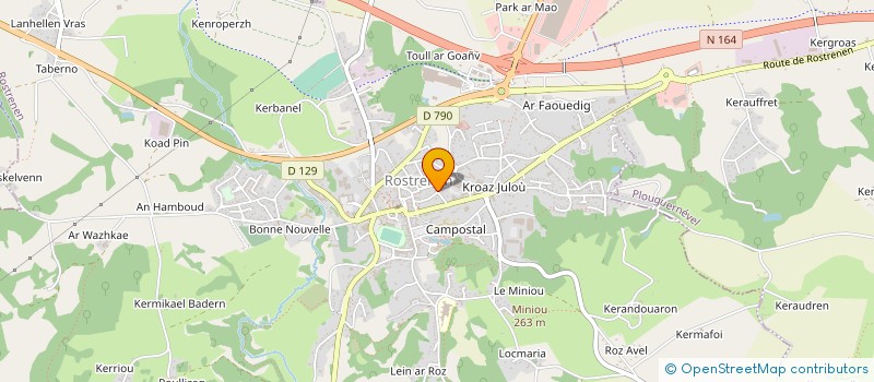 localisation de l'entreprise MADAME MANUELA SCHEGGI  ROSTRENEN