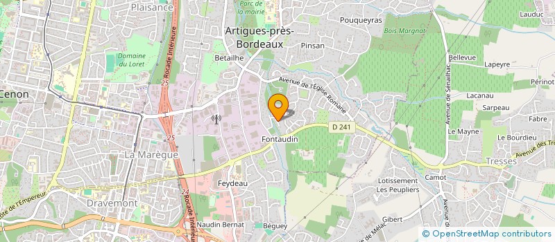 localisation de l'entreprise MADAME MANUELA SID  ARTIGUES-PRES-BORDEAUX