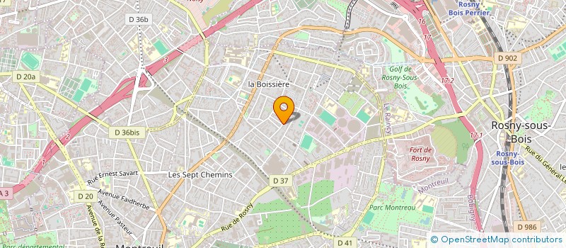localisation de l'entreprise MADAME MANUELA TAUNAY à MONTREUIL
