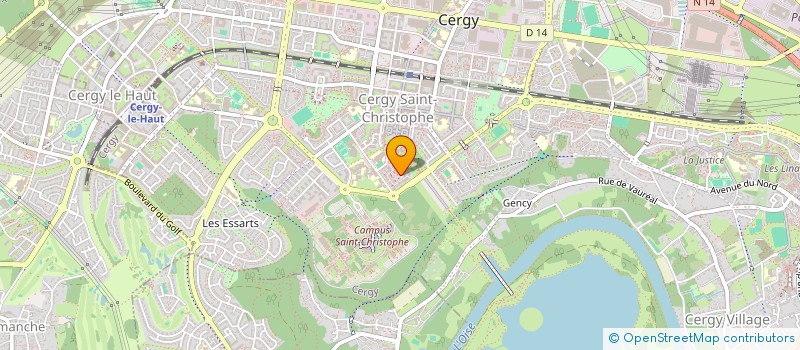 localisation de l'entreprise MADAME MANUELA THORIGNY  CERGY