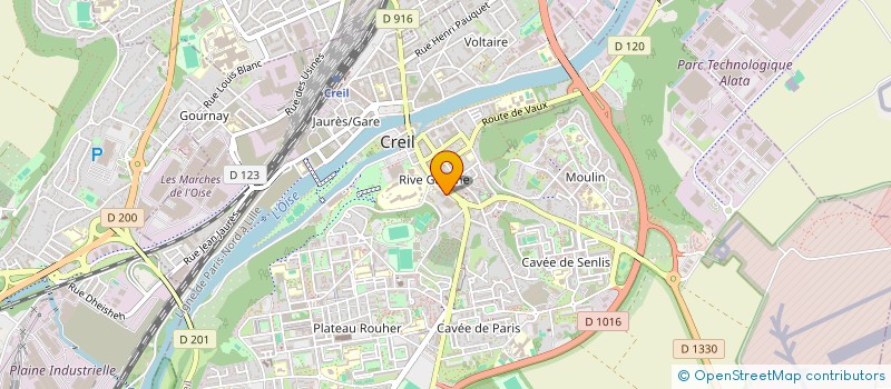 localisation de l'entreprise MADAME MANUELA VALLAT  CREIL