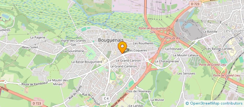 localisation de l'entreprise MADAME MANUELA VANMECQ  BOUGUENAIS