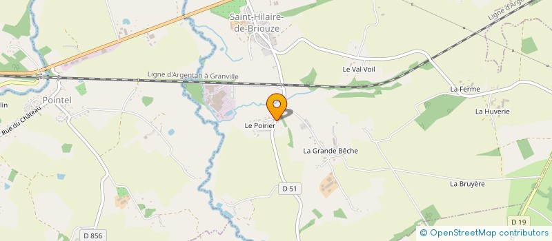 localisation de l'entreprise MADAME MANUELA VERRAUX à SAINT-HILAIRE-DE-BRIOUZE