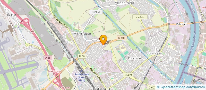 localisation de l'entreprise MADAME MANUELA VOGEL à SAINT-LOUIS