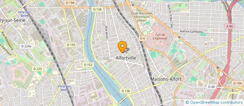 localisation de l'entreprise MADAME MANUELE VONTHRONI à ALFORTVILLE