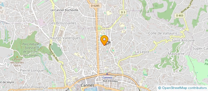 localisation de l'entreprise MADAME MANUELLA AUGER à CANNES