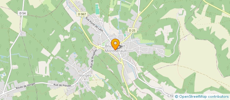 localisation de l'entreprise MADAME MANUELLA BORNIER  BRUYERES-ET-MONTBERAULT