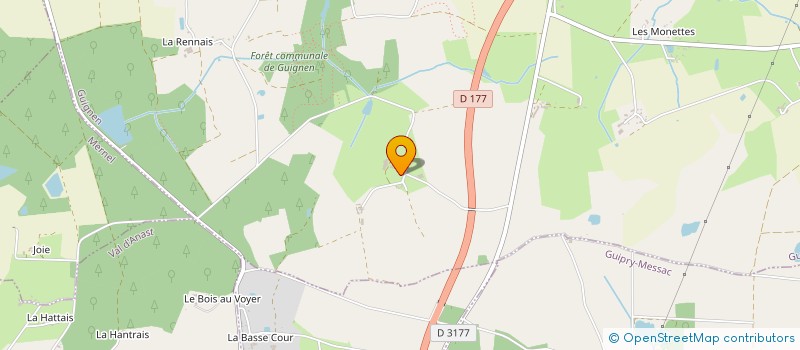 localisation de l'entreprise MADAME MANUELLA CHARPENTIER  GUIGNEN