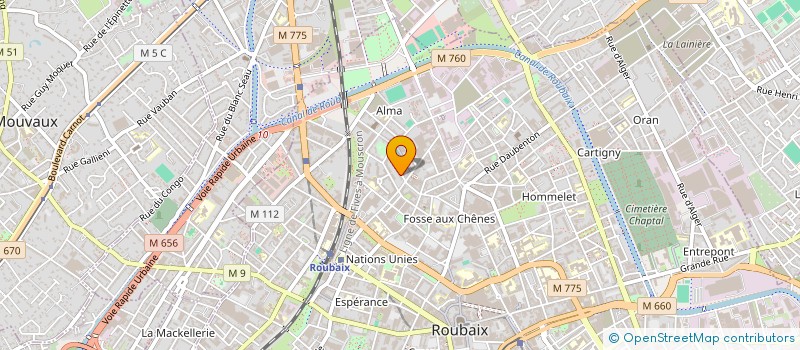 localisation de l'entreprise MADAME MANUELLA DJUATIO  ROUBAIX