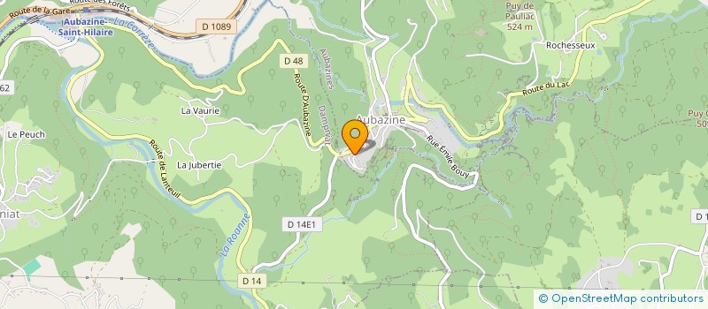 localisation de l'entreprise MADAME MANUELLA DOS  AUBAZINES