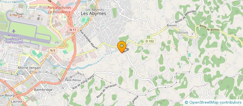 localisation de l'entreprise MADAME MANUELLA FLORINA à LES ABYMES