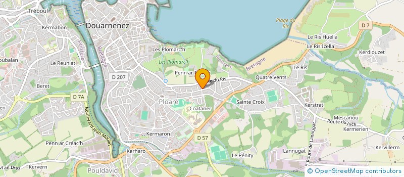 localisation de l'entreprise MADAME MANUELLA FLOURIOT à DOUARNENEZ