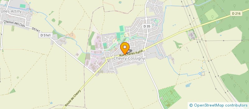 localisation de l'entreprise MADAME MANUELLA MONSALVARGA  CHEVRY-COSSIGNY