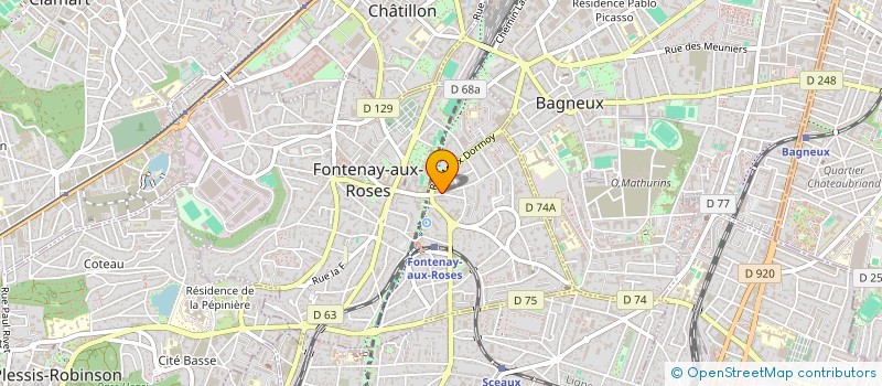 localisation de l'entreprise MADAME MANUELLA NGOKO NDJOUNTCHE à FONTENAY-AUX-ROSES