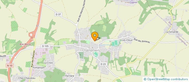 localisation de l'entreprise MADAME MANUELLA PEDRE  CHAMPNIERS