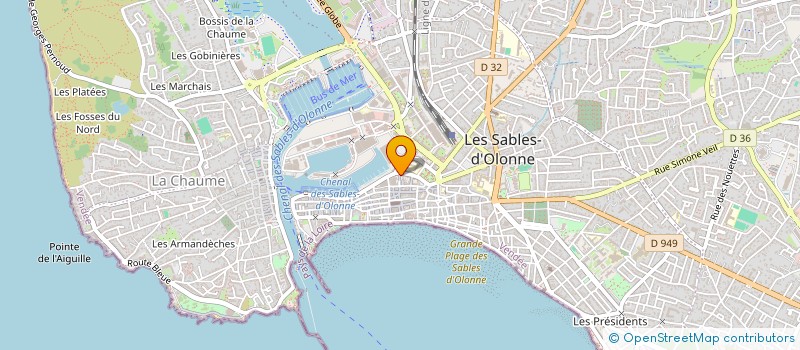 localisation de l'entreprise MADAME MANUELLA RITEAU à LES SABLES D'OLONNE