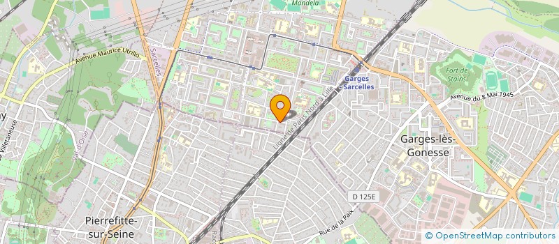 localisation de l'entreprise MADAME MANUELLA SAK  SARCELLES