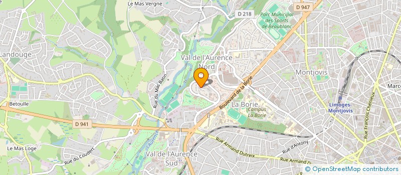 localisation de l'entreprise MADAME MANUELLE BONNET à LIMOGES