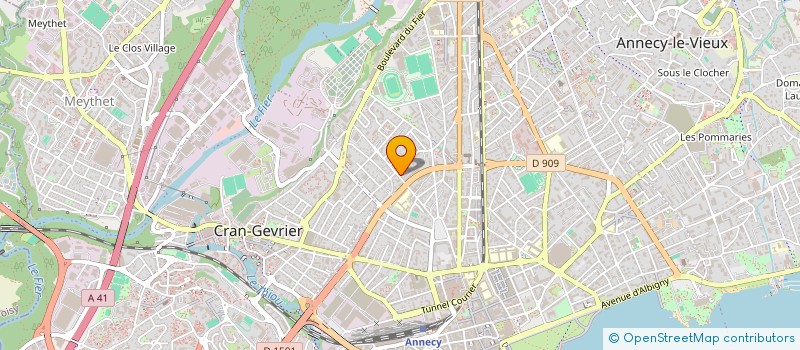 localisation de l'entreprise MADAME MANUELLE BONVILLE à ANNECY