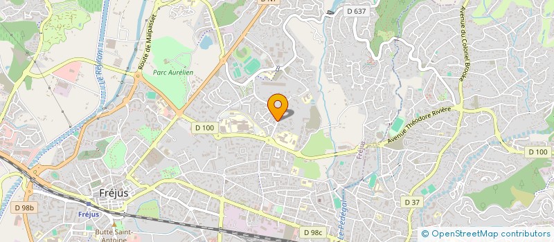 localisation de l'entreprise MADAME MANUELLE COURCIER-GUYE à FREJUS