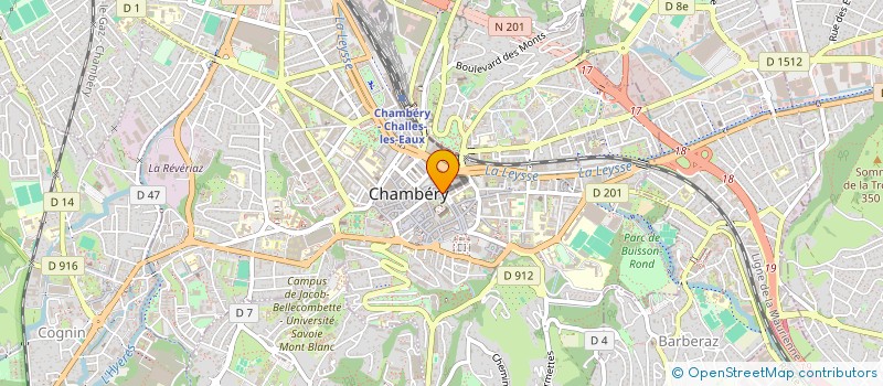 localisation de l'entreprise MADAME MANUELLE REYNAUD à CHAMBERY