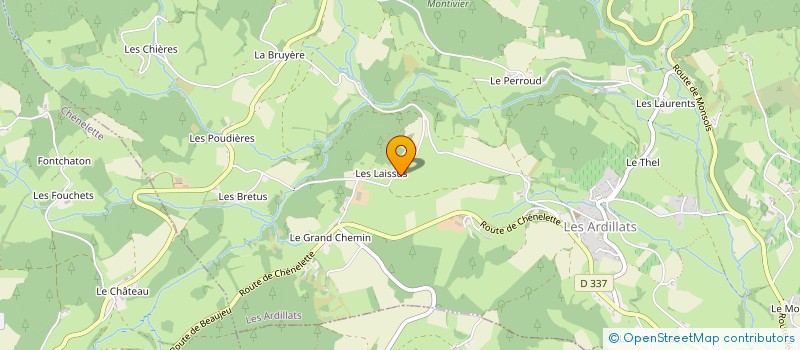 localisation de l'entreprise MADAME MAO-LINE FILLON  LES ARDILLATS