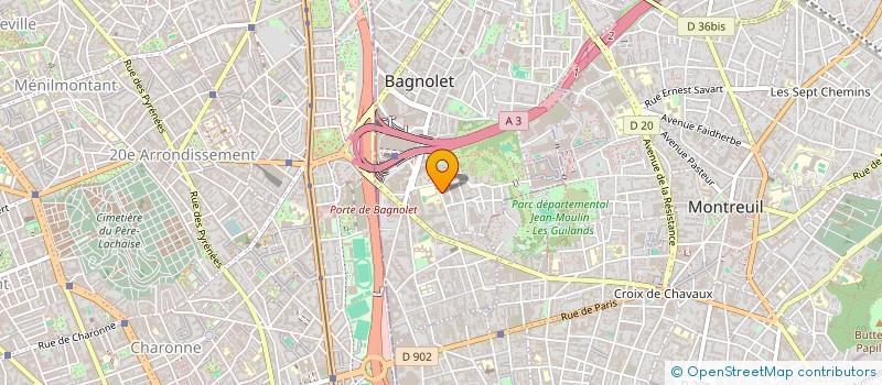 localisation de l'entreprise MADAME MAOMAO ZHANG à BAGNOLET