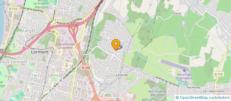 localisation de l'entreprise MADAME MAONIE LESTAGE  LORMONT