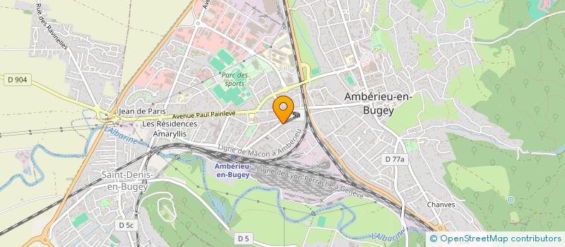 localisation de l'entreprise MADAME MARA TAVELLA  AMBERIEU-EN-BUGEY