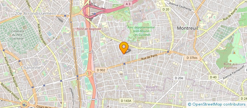 localisation de l'entreprise MADAME MARAGRET GRAY à MONTREUIL