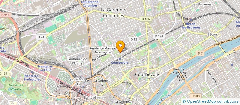 localisation de l'entreprise MADAME MARAM BENMBAREK à COURBEVOIE