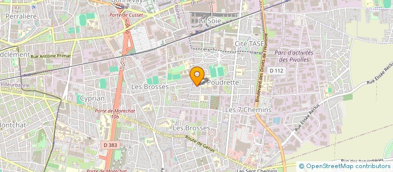 localisation de l'entreprise MADAME MARC GASPERINI  VAULX-EN-VELIN