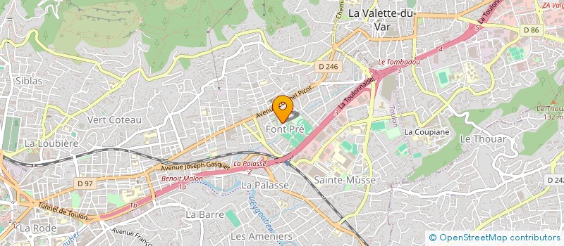 localisation de l'entreprise MADAME MARCEL LUC  TOULON