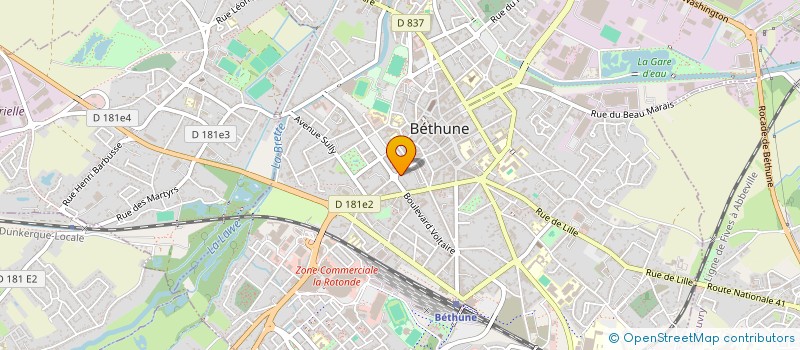 localisation de l'entreprise MADAME MARCEL NOREL  BETHUNE