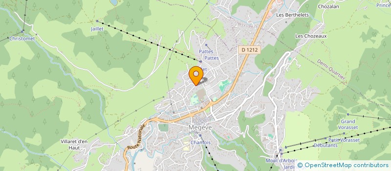 localisation de l'entreprise MADAME MARCEL SOCQUET-CLERC  MEGEVE